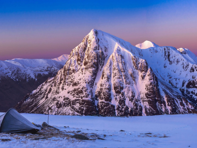 20_03_20_earlysun-Southfm ChrulaisteDSC00541-Pano copy March Dawn -The Great Herdsman of Etive.