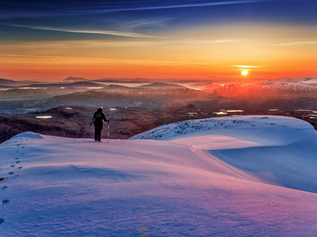 April sunrise, An Teallach, Scottish NW Highlands