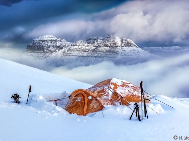 Assynt snow scene